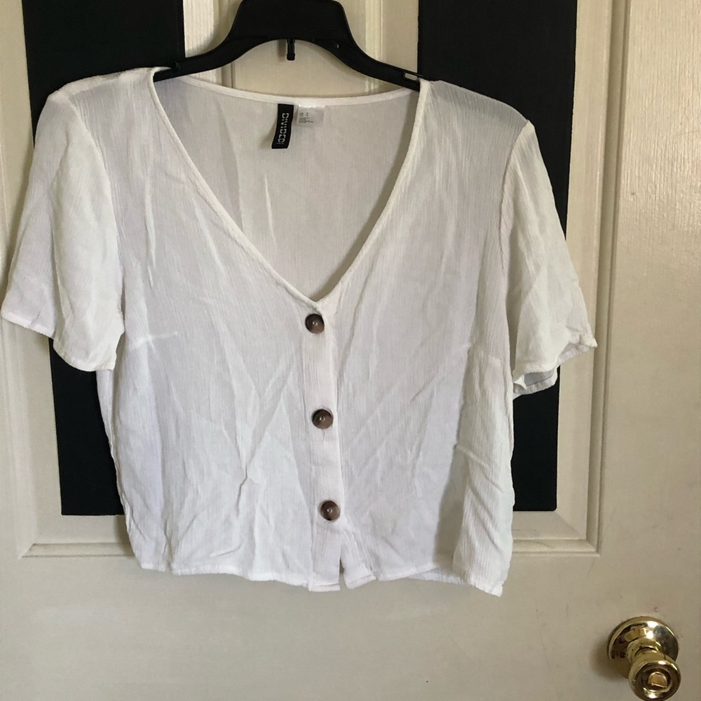 White button blouse